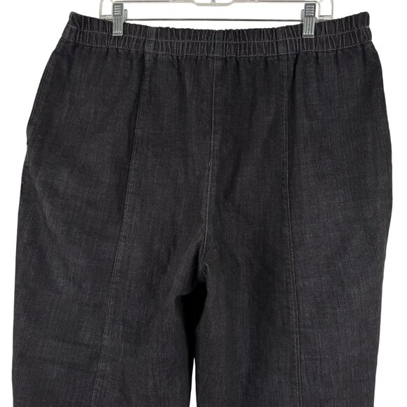 Oska Barrel Leg Jeans Womens Size 4 Black Cotton‎ Polyester PT-2475 - Picture 5 of 10